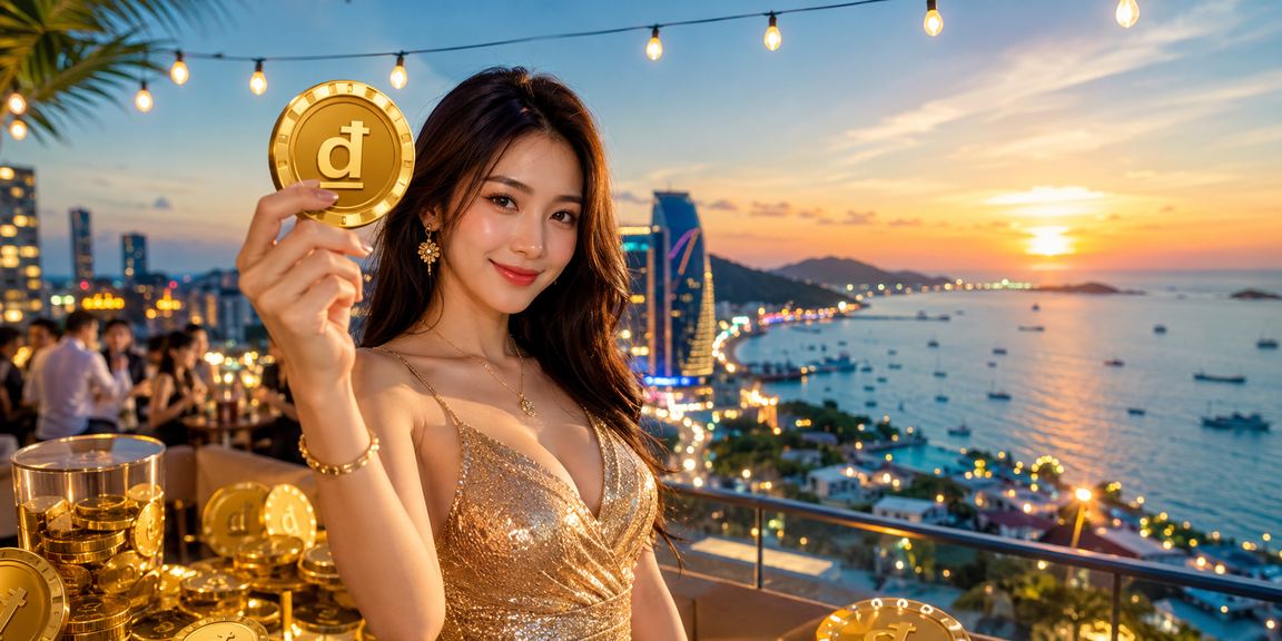 Người chơi cá cược trực tuyến trên bãi biển Phú Quốc buổi chiều